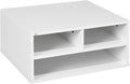Desktop Printer Stand with Storage, 2-Tier, for Home Office, White