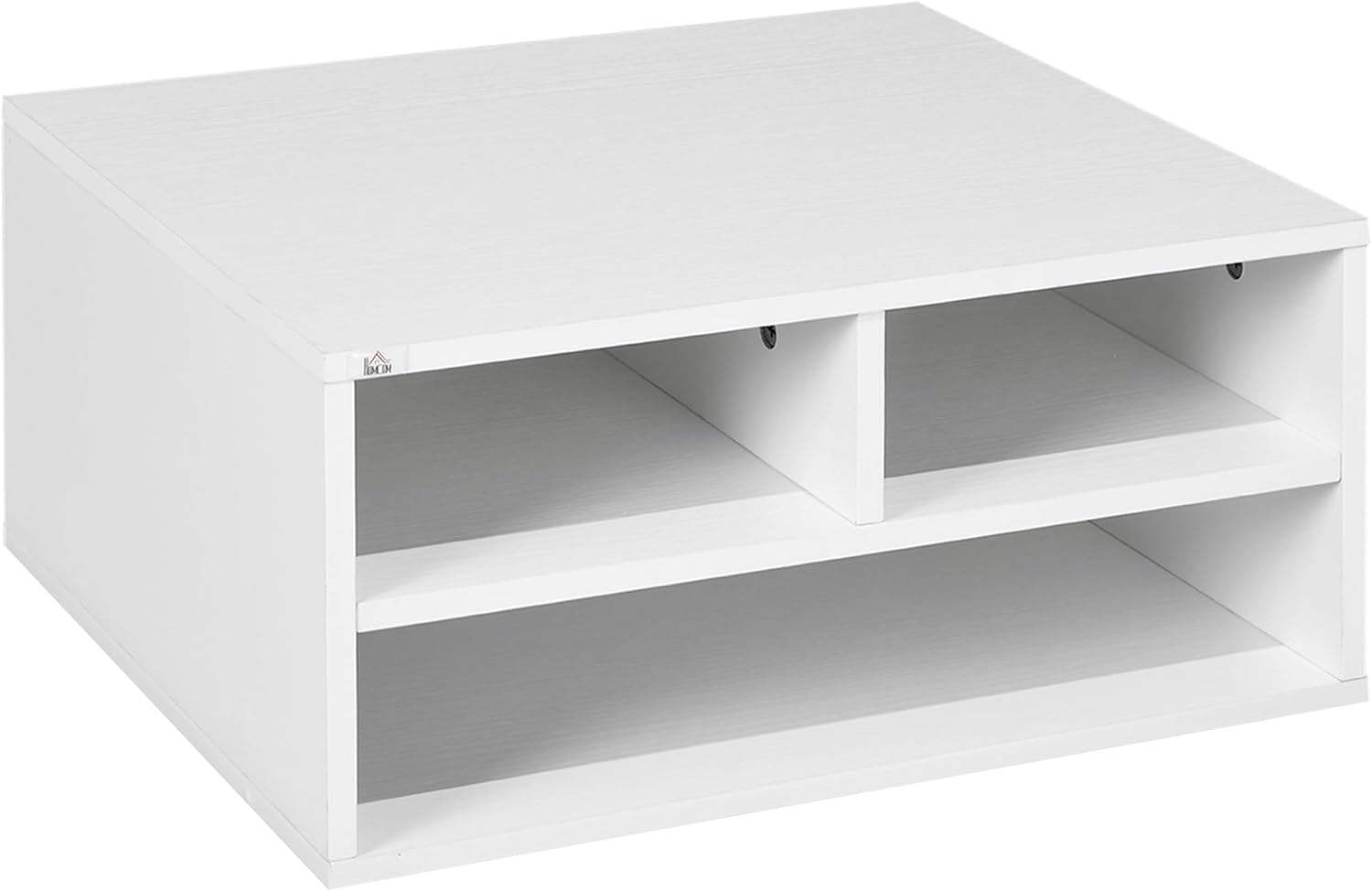Desktop Printer Stand with Storage, 2-Tier, for Home Office, White